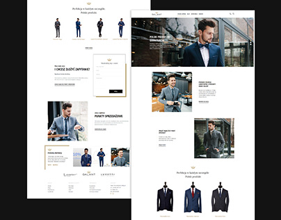 The website for "Galant suits"