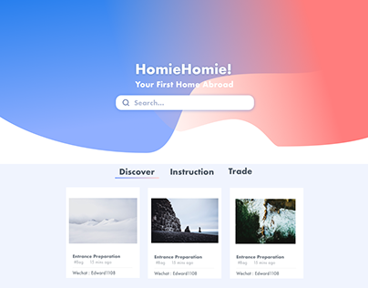 HomieHomie-Web UI/UX