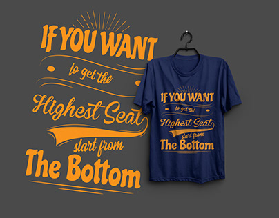 New Motivational Typography T-Shirt Design