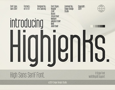 Highjenks - High Sans Serif Font