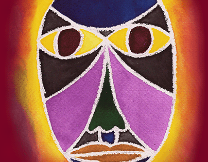 Colorful mask print