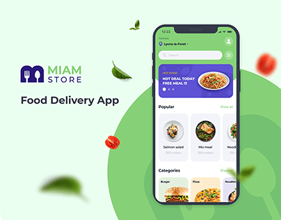 Project thumbnail - Miam Store - Food Delivery App