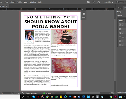 Informational Page (InDesign)