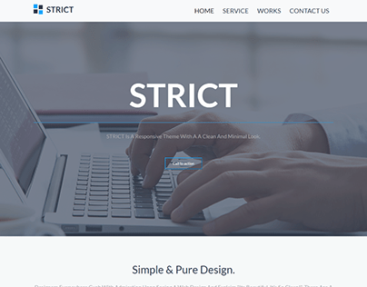 Strict Landing Page