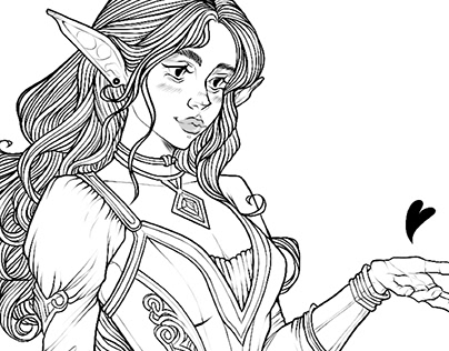 Lineart Character Work