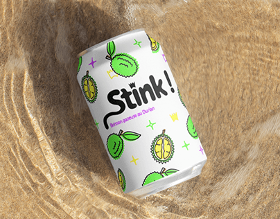 Projet Packaging | Canette boisson gazeuse Stink !