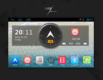 Android 4.4.4 CAR DVD PLAYER UI2