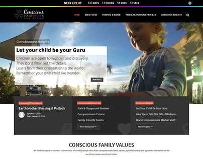 Conscious Families San Diego Web Portal