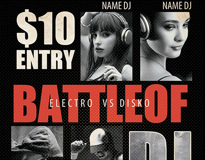 Battle of DJ PSD Flyer Template
