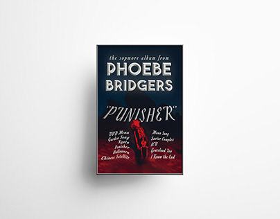 Poster Design for Phoebe Bridgers Album