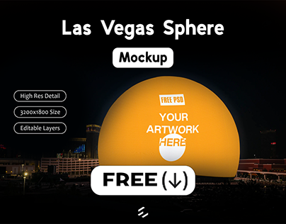 Las Vegas Sphere Mockup (FREE DOWNLOAD)