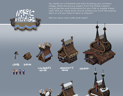 Assets concepts for a nordic-inspired city builder