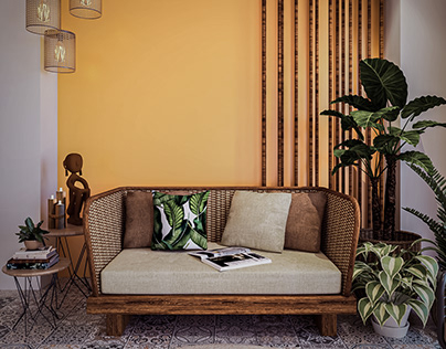 A Tropical Living Room