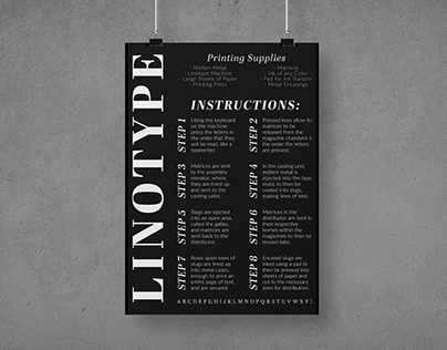 Linotype: Printing Process Poster (Spring 2022)