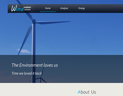 Wind Energy Website Concept