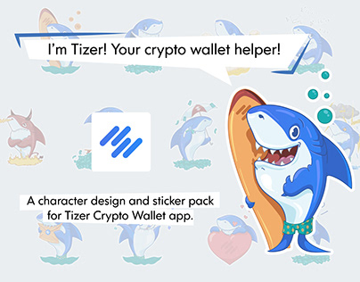 Tizer - a character design for mobile app.