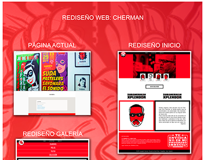 Re diseño página web de Cherman