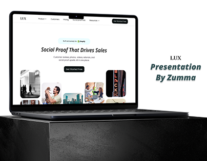 Lux Marketing webpage