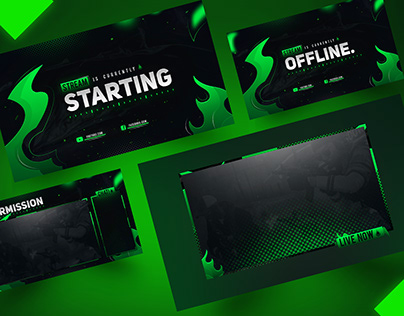 TOXIC - Twitch Stream Overlay Package [PREMADE]