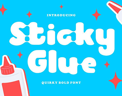 Sticky Glue - Quirky Bold Font