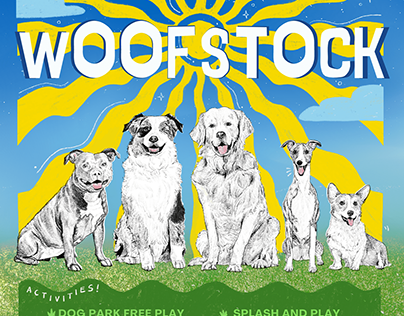 Woofstock Dog Event Flyer