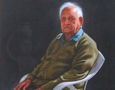 Portrait in Oil | Nek Chand | Chandigarh