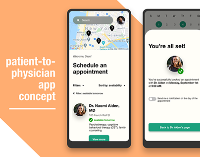 Patient-to-physician app concept