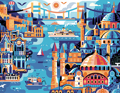 Magical Istanbul. Posters and Icons