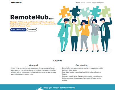 RemoteHub Web design (Personal use)