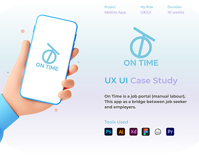 On Time - Job Portal (UX/UI Case Study)