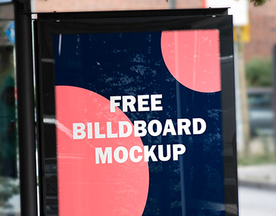 Free busstop billboard PSD