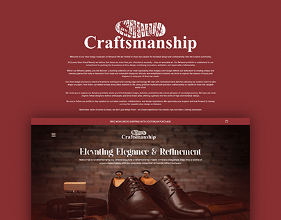 craftsmanship-Shoe Website Design