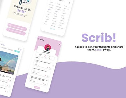 Scrib! - UI/UX App Concept