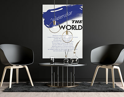 Affiche Watercolor the world