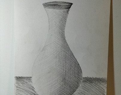 cross hatching jug drawing