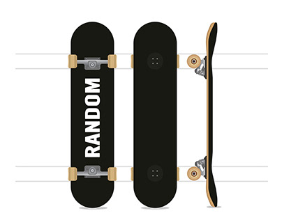 Skateboard vector design