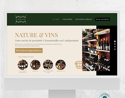 Webdesign - Site Nature & vins
