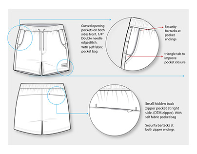 Project thumbnail - Activewear shorts with liner - TECH PACK