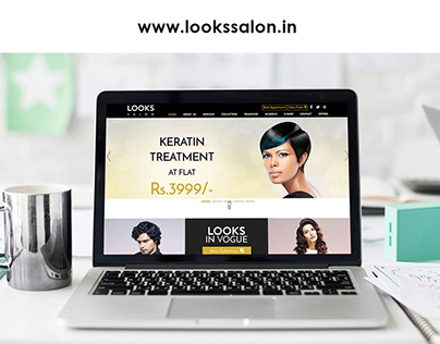 Looks Salon Website UI/UX Design