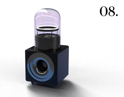 Cymatic lamp speaker