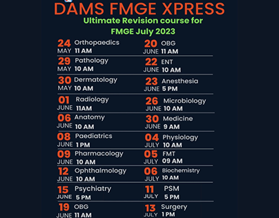DFX DAMS FMGE Xpress July 2023