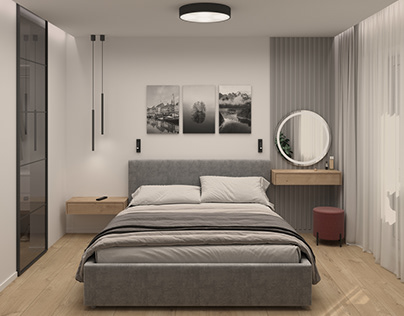 Bedroom interior design and visualization