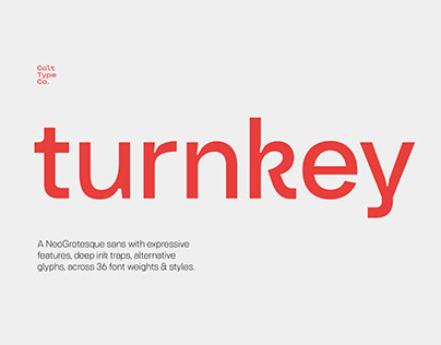 Turnkey Neo Grotesque Typeface