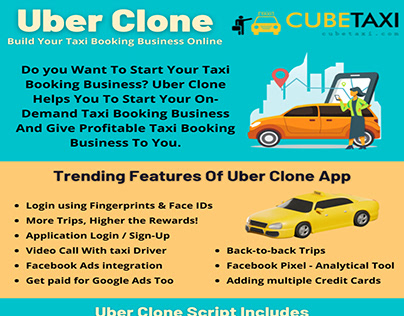 Uber Clone : Build Your Taxi Booking Business Online