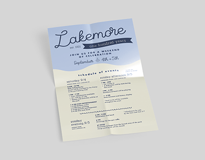 Lakemore 100 Centennial Event Branding