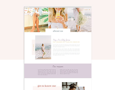 Fearless Feminine Showit Website Template for Creatives