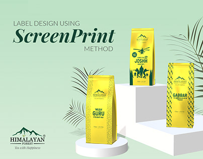 Packaging Label Design Screen Print Method