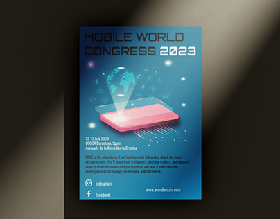 Flyer for mobile congress