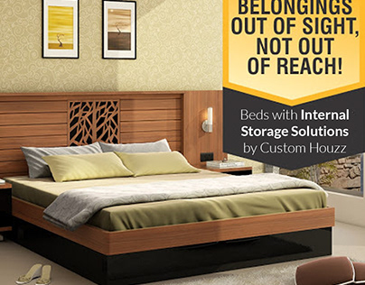 Buy a wide range of designer modern queen size bed