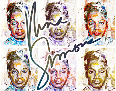 Project thumbnail - Digital Painting Portrait of Nina Simone